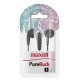 MAXELL - AURICULARES MAXELL BOTON NEGRO M668 - EARBUD MIC BLACK